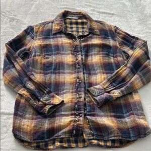 Lee Colorful Plaid Button Down Shirt